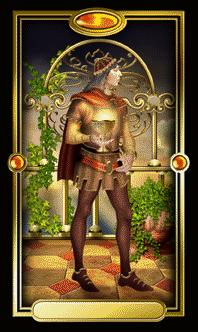 Ѥ - Gilded Tarot - ʥʿ - Knight Of Cups