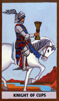 ɫΰ - Golden Rider Tarot - ʥʿ - Knight Of Cups