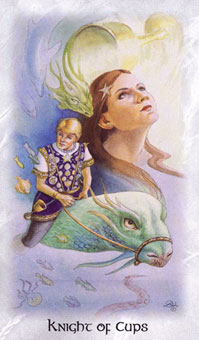  - The Celtic Dragon Tarot - ʥʿ - Knight Of Cups