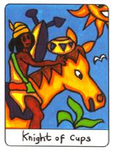  - African Tarot - ʥʿ - Knight Of Cups