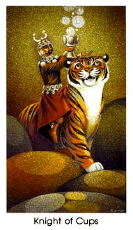 è - Cat People Tarot - ʥʿ - Knight Of Cups