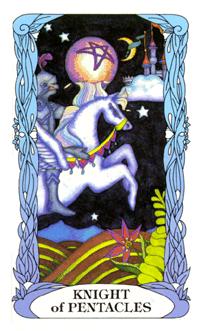 ¹⻨԰ - Moon Garden Tarot - Ǯʿ - Knight Of Pentacles