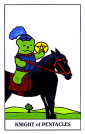 С - Gummy Bear Tarot - Ǯʿ - Knight Of Pentacles