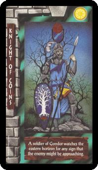 ֮ - Lord of the Rings Tarot - Ǯʿ - Knight Of Pentacles