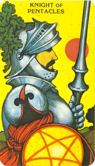 Ħ - Morgan-Greer Tarot - Ǯʿ - Knight Of Pentacles