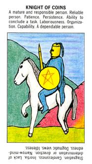 ѧ - Starter Tarot - Ǯʿ - Knight Of Pentacles