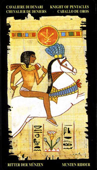  - Egyptian Tarot - Ǯʿ - Knight Of Pentacles