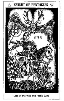 ʿ - The Hermetic Tarot - Ǯʿ - Knight Of Pentacles