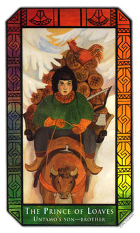 ʷʫ - Kalevala Tarot - Ǯʿ - Knight Of Pentacles