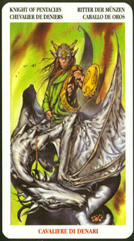  - Celtic Tarot - Ǯʿ - Knight Of Pentacles