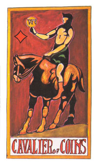 岼˹ - Papus Tarots - Ǯʿ - Knight Of Pentacles