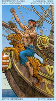  - Sea Rover Tarot - Ǯʿ - Knight Of Pentacles