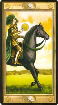 ͼԿΰ - Pictorial Key Tarot - Ǯʿ - Knight Of Pentacles