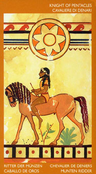 ³ - Etruscan Tarot - Ǯʿ - Knight Of Pentacles