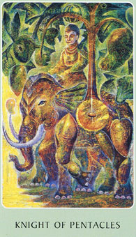 ֮ - Tarot Root of Asia - Ǯʿ - Knight Of Pentacles