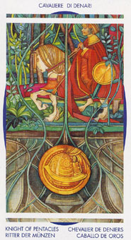 ˮ - Crystal Tarot - Ǯʿ - Knight Of Pentacles