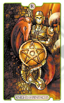 ʾ¼ - Revelations (Adflatus) Tarot - Ǯʿ - Knight Of Pentacles