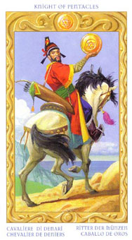 ֮ - Tarot of the Journey to the Orient - Ǯʿ - Knight Of Pentacles