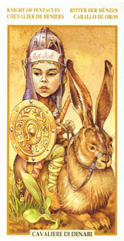 ƽ - Tarots Of The Golden Dawnt - Ǯʿ - Knight Of Pentacles