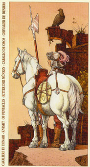 Ŷ - Tarot of Durer - Ǯʿ - Knight Of Pentacles