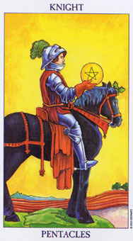 ΰ - Radiant Rider-Waite Tarot - Ǯʿ - Knight Of Pentacles