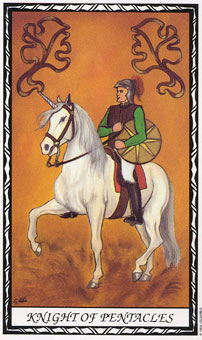  - Unicorn Tarot - Ǯʿ - Knight Of Pentacles