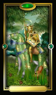 Ѥ - Gilded Tarot - Ǯʿ - Knight Of Pentacles