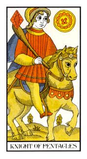 ʹ - Angel Tarot - Ǯʿ - Knight Of Pentacles