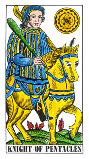  - Classic Tarot - Ǯʿ - Knight Of Pentacles