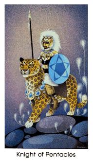 è - Cat People Tarot - Ǯʿ - Knight Of Pentacles