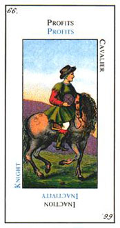  - Etteilla Tarot - Ǯʿ - Knight Of Pentacles