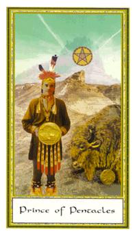 ܶ - Gendron Tarot - Ǯʿ - Knight Of Pentacles