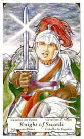 ɭ޲ - Hanson Roberts Tarot - ʿ - Knight Of Swords