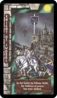 ֮ - Lord of the Rings Tarot - ʿ - Knight Of Swords