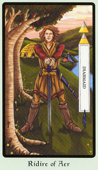  - Faery Wicca Tarot - ʿ - Knight Of Swords