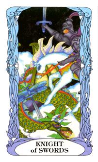 ¹⻨԰ - Moon Garden Tarot - ʿ - Knight Of Swords