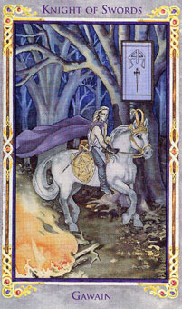 ɪ - Legend Arthurian Tarot - ʿ - Knight Of Swords