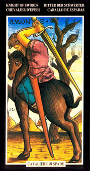  - Illuminate Ancient Tarots - ʿ - Knight Of Swords