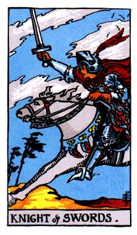 ¡ΰ - Rider Waite Tarot - ʿ - Knight Of Swords