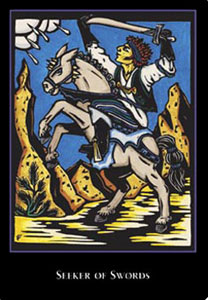 羫 - The World Spirit Tarot - ʿ - Knight Of Swords