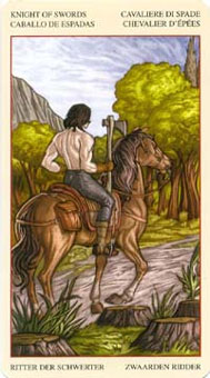 ɯ - Mona Lisa Tarot - ʿ - Knight Of Swords