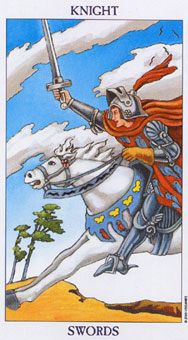 ΰ - Radiant Rider-Waite Tarot - ʿ - Knight Of Swords