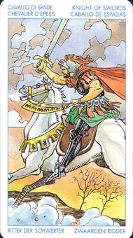 ʥ׳ΰ - Universal Waite Tarot - ʿ - Knight Of Swords