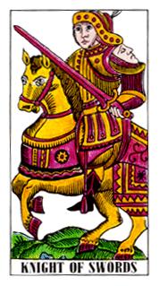  - Classic Tarot - ʿ - Knight Of Swords