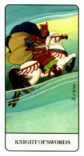 й - Chinese Tarot - ʿ - Knight Of Swords