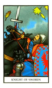 ŵ - Connolly Tarot - ʿ - Knight Of Swords