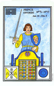 ħʽ - Tarot Of Ceremonial Magic - ʿ - Knight Of Swords