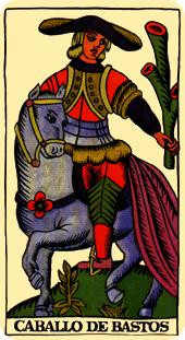  - Marseilles Tarot - Ȩʿ - Knight Of Wands