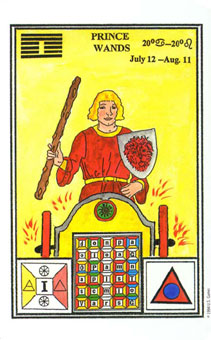 ħʽ - Tarot Of Ceremonial Magic - Ȩʿ - Knight Of Wands