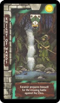 ֮ - Lord of the Rings Tarot - Ȩʿ - Knight Of Wands